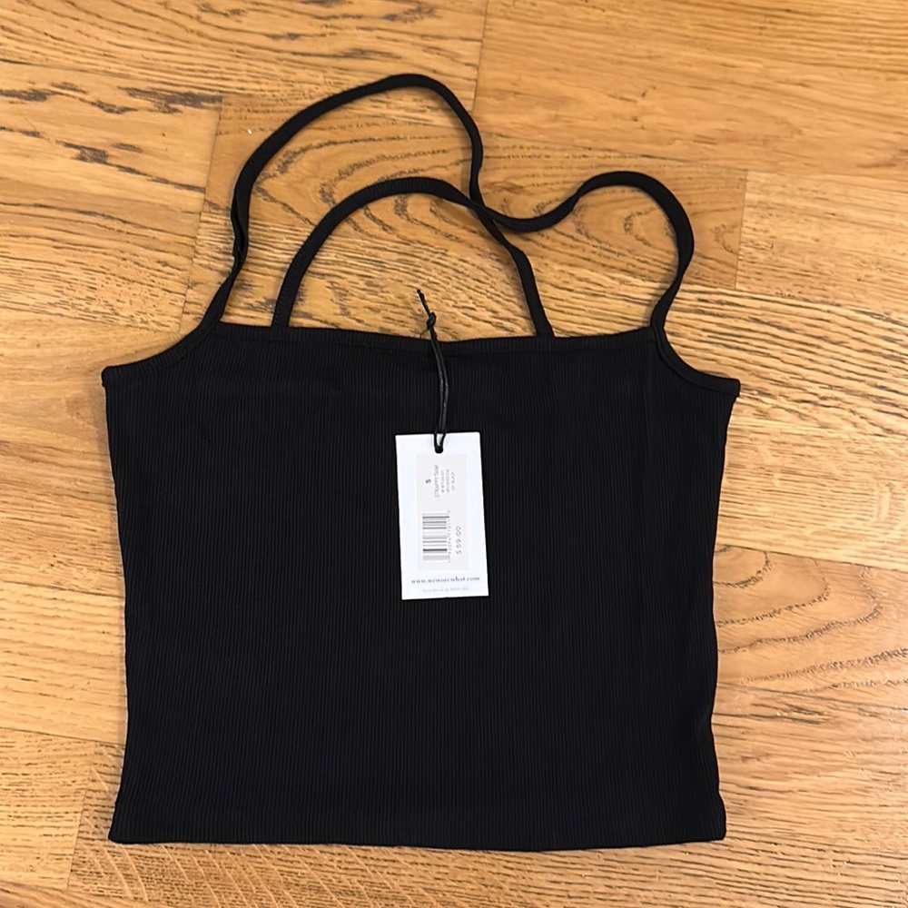 We Wore What - New with tags black top
